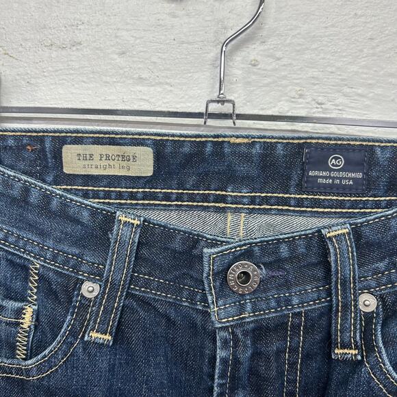 AG Adriano Goldschmied Dark Wash Straight Leg Premium‎ Denim Classic Men's 31x32 - Picture 3 of 9